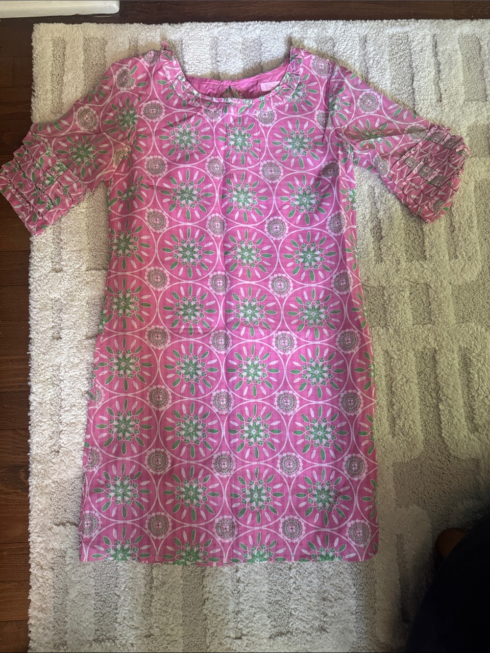 Lilly Pulitzer Pink & Green Medallion Mini Dress